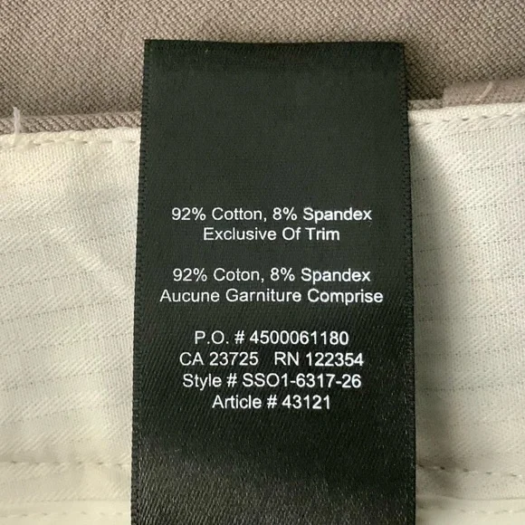 NWT ARITZIA Babaton Elliot Pants Grazer Slim Leg Grazer Brown Tan Khaki Size 4 - Picture 11 of 14